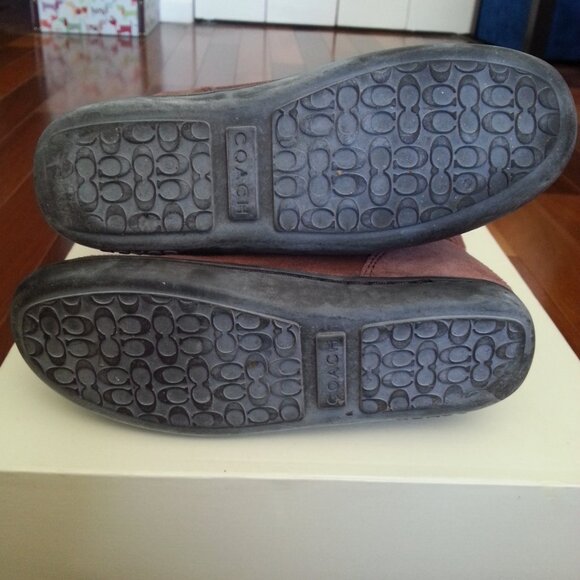 Coach Meyer Signature C Suede Shearling Boot (Size 5.5) Very Good Used Condition - Picture 4 of 5